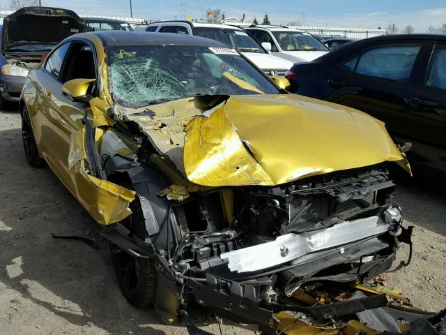 WBS3R9C56GK338301 - 2016 BMW M4 YELLOW photo 1