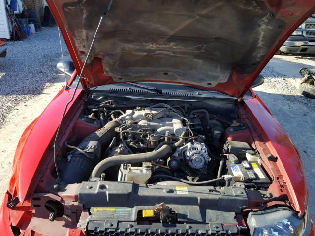 1FAFP44433F439419 - 2003 FORD MUSTANG RED photo 7