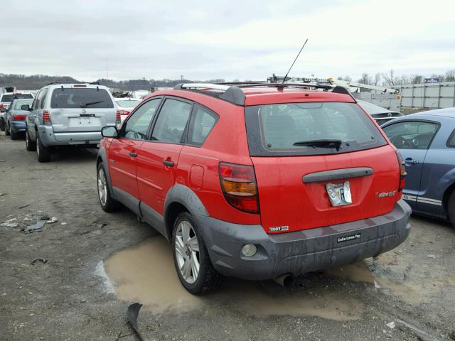 5Y2SN62L33Z412711 - 2003 PONTIAC VIBE GT RED photo 3