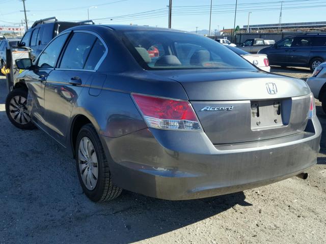 1HGCP26349A156282 - 2009 HONDA ACCORD LX CHARCOAL photo 3