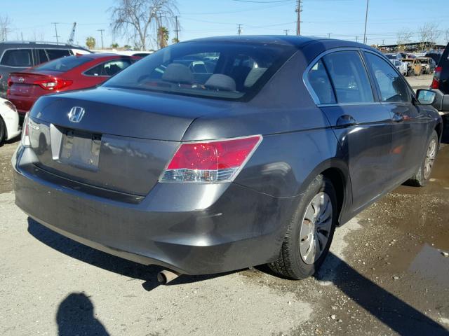 1HGCP26349A156282 - 2009 HONDA ACCORD LX CHARCOAL photo 4