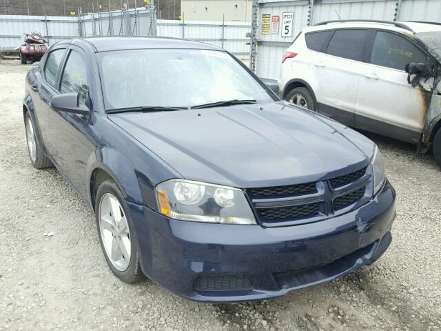 1C3CDZAB6EN190326 - 2014 DODGE AVENGER SE BLUE photo 1