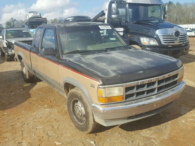 1B7GL23Y7MS341909 - 1991 DODGE DAKOTA BROWN photo 1