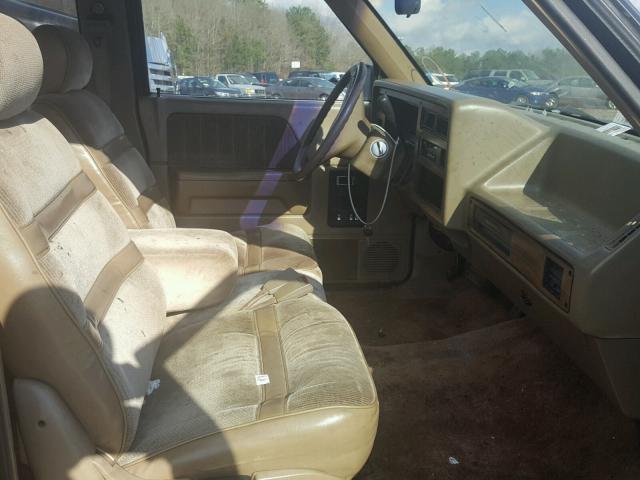 1B7GL23Y7MS341909 - 1991 DODGE DAKOTA BROWN photo 5