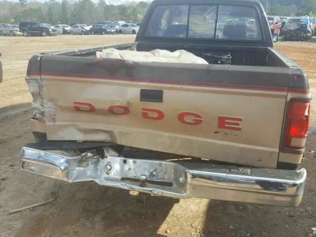 1B7GL23Y7MS341909 - 1991 DODGE DAKOTA BROWN photo 9