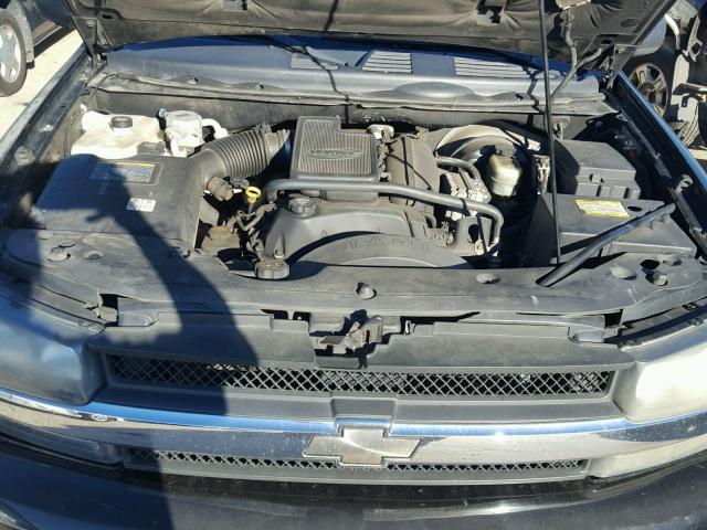 1GNDS13S122192641 - 2002 CHEVROLET TRAILBLAZE BLACK photo 7