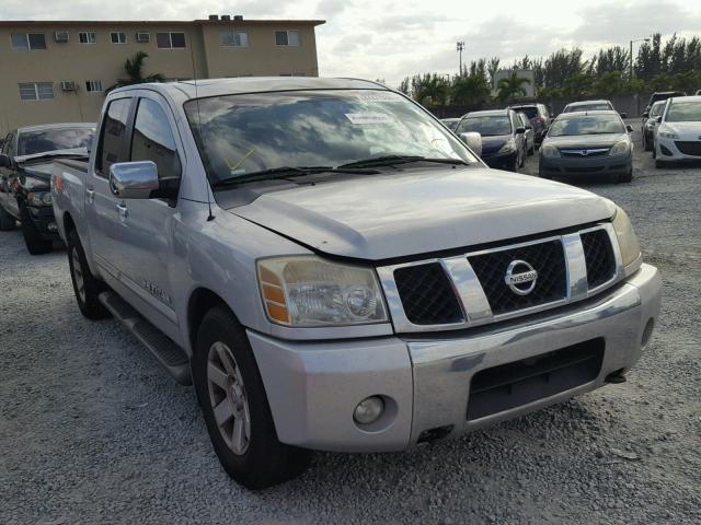 1N6BA07A06N547377 - 2006 NISSAN TITAN XE SILVER photo 1