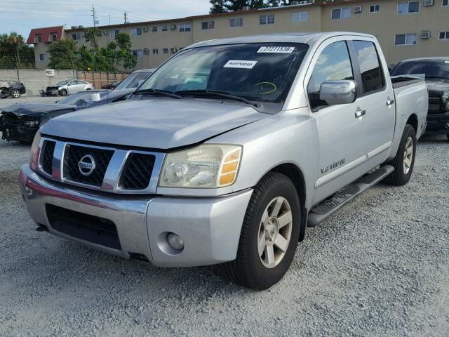 1N6BA07A06N547377 - 2006 NISSAN TITAN XE SILVER photo 2