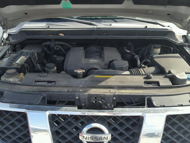 1N6BA07A06N547377 - 2006 NISSAN TITAN XE SILVER photo 7