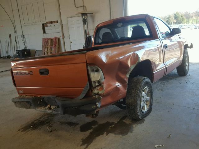 1B7FL26PX1S151810 - 2001 DODGE DAKOTA GOLD photo 4