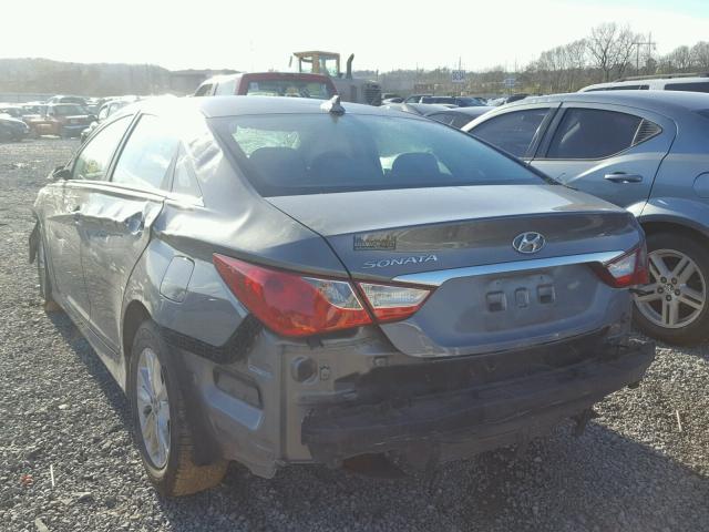 5NPEB4AC1EH911500 - 2014 HYUNDAI SONATA GLS GRAY photo 3