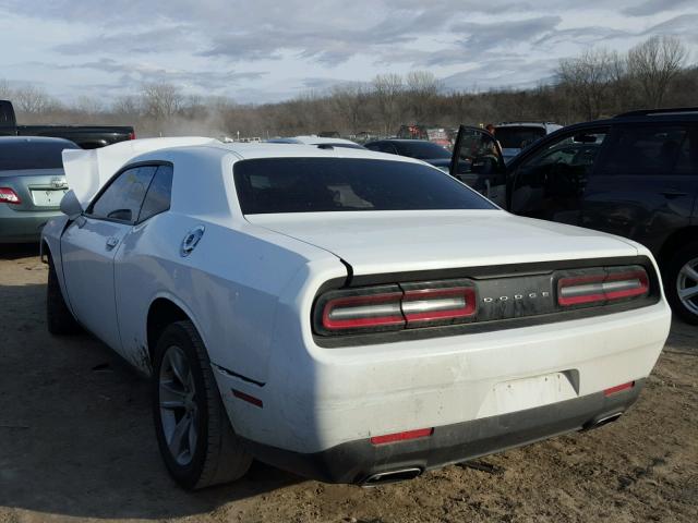 2C3CDZAG4GH263491 - 2016 DODGE CHALLENGER WHITE photo 3