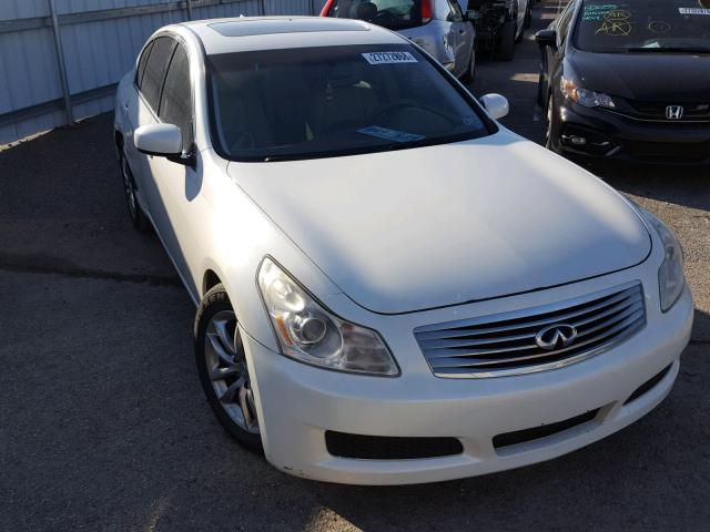 JNKBV61E58M224276 - 2008 INFINITI G35 WHITE photo 1