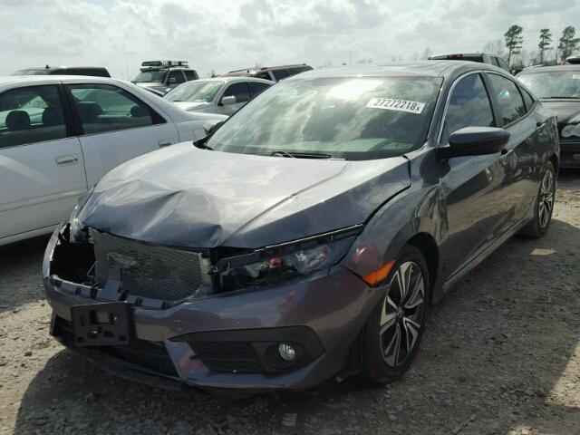 19XFC1F34HE025401 - 2017 HONDA CIVIC EX ნაცრისფერი ფოტო 2