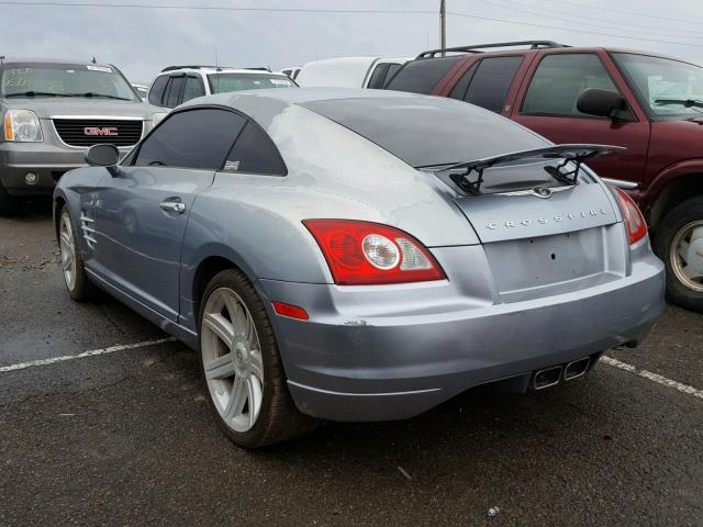 1C3AN69L75X034395 - 2005 CHRYSLER CROSSFIRE BLUE photo 3