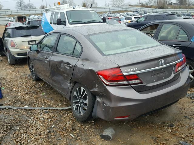 19XFB2F84FE013301 - 2015 HONDA CIVIC EX ნაცრისფერი ფოტო 3