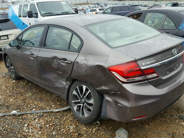 19XFB2F84FE013301 - 2015 HONDA CIVIC EX GRAY photo 9