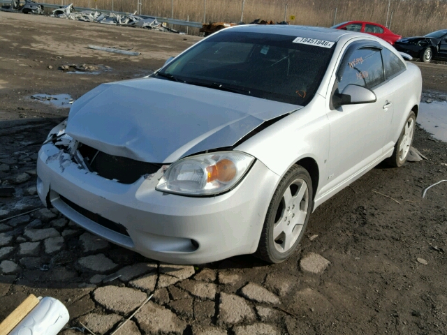 1G1AM15B077169082 - 2007 CHEVROLET COBALT SS SILVER photo 2