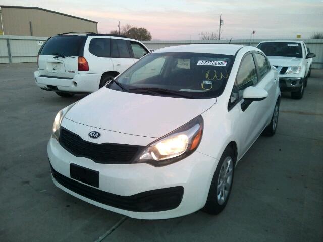KNADM4A30D6158831 - 2013 KIA RIO LX Սպիտակ լուսանկար 2