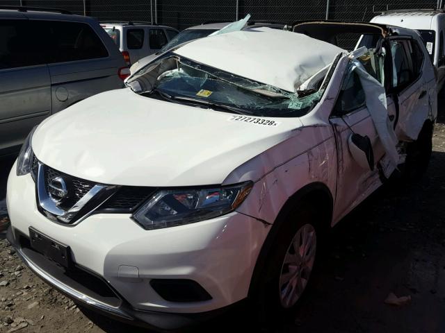 5N1AT2MVXGC869724 - 2016 NISSAN ROGUE S WHITE photo 2