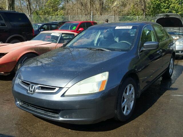 1HGCM66524A098117 - 2004 HONDA ACCORD EX GRAY photo 2