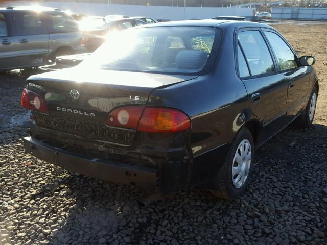 2T1BR12E11C471238 - 2001 TOYOTA COROLLA CE BLACK photo 4