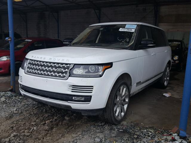 SALGS3TF6FA221270 - 2015 LAND ROVER RANGE ROVE WHITE photo 2