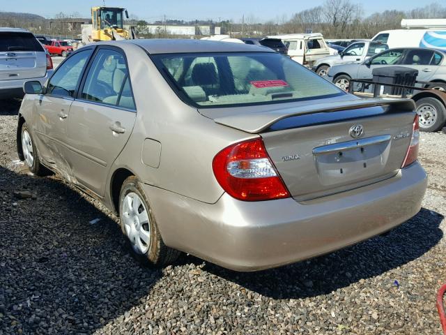 4T1BE32K33U215634 - 2003 TOYOTA CAMRY LE GOLD photo 3