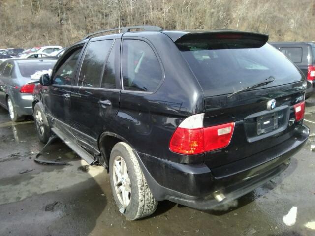 5UXFA13525LY22548 - 2005 BMW X5 3.0I BLACK photo 3