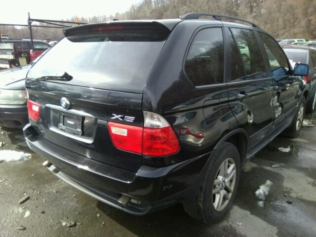 5UXFA13525LY22548 - 2005 BMW X5 3.0I BLACK photo 4