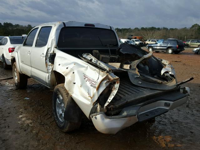 3TMJU62N85M007304 - 2005 TOYOTA TACOMA DOU SILVER photo 3