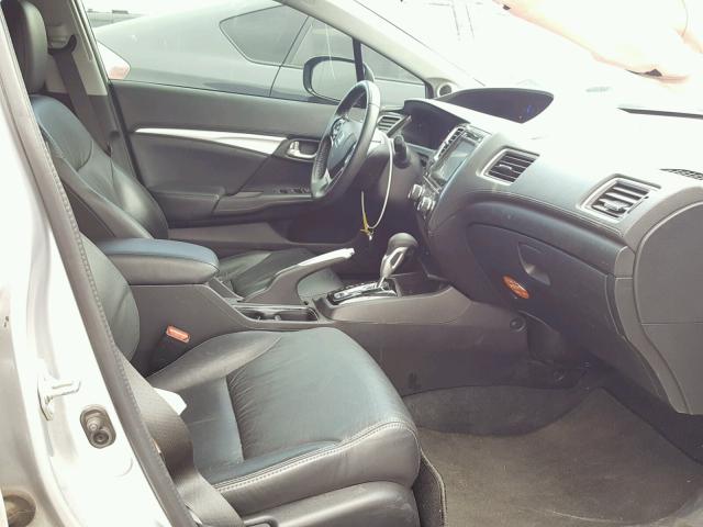 19XFB2F93FE206936 - 2015 HONDA CIVIC EXL SILVER photo 5