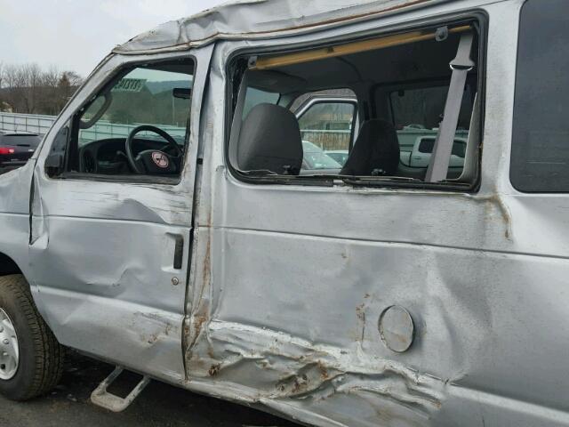 1FBNE31L76HA25462 - 2006 FORD ECONOLINE SILVER photo 9