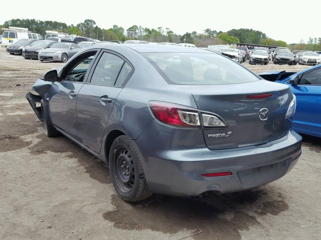 JM1BL1TF5D1730654 - 2013 MAZDA 3 I GRAY photo 3