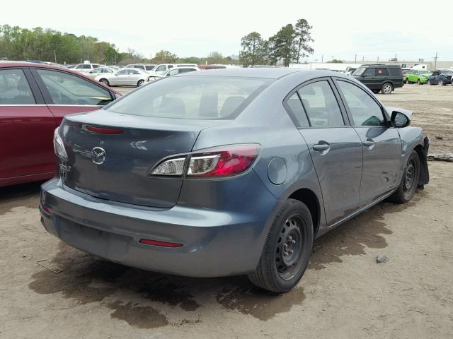 JM1BL1TF5D1730654 - 2013 MAZDA 3 I GRAY photo 4