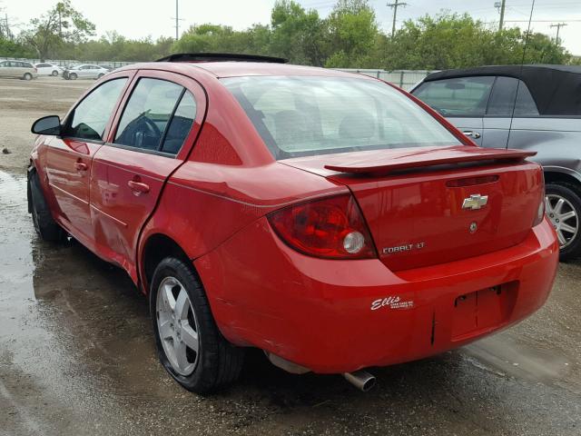 1G1AL55F267798693 - 2006 CHEVROLET COBALT LT RED photo 3