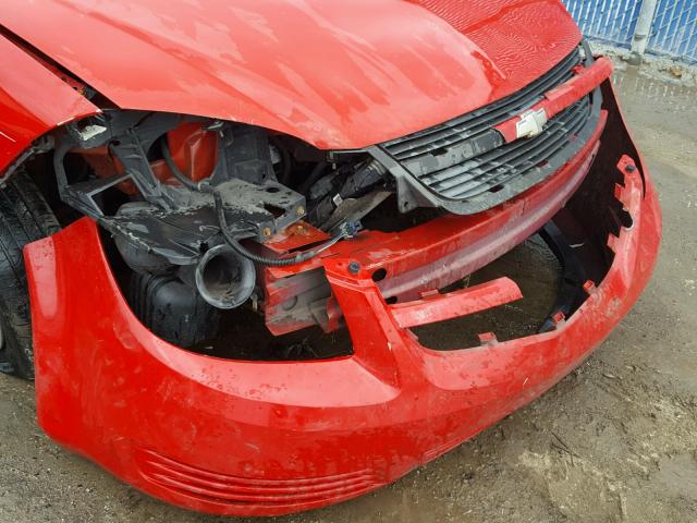 1G1AL55F267798693 - 2006 CHEVROLET COBALT LT RED photo 9