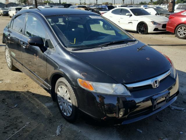 1HGFA46548L000015 - 2008 HONDA CIVIC GX BLACK photo 1