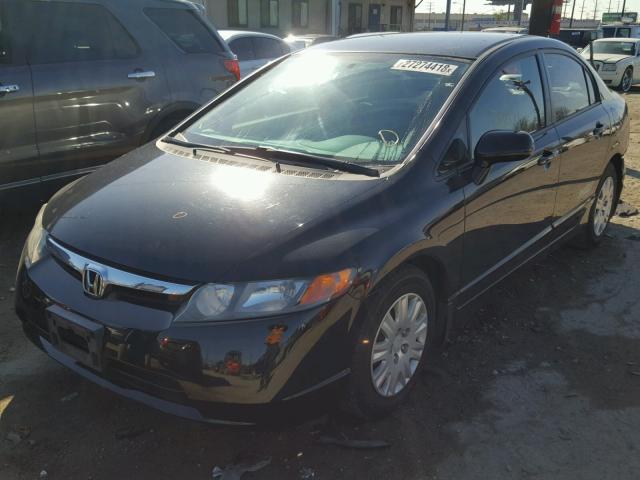 1HGFA46548L000015 - 2008 HONDA CIVIC GX BLACK photo 2