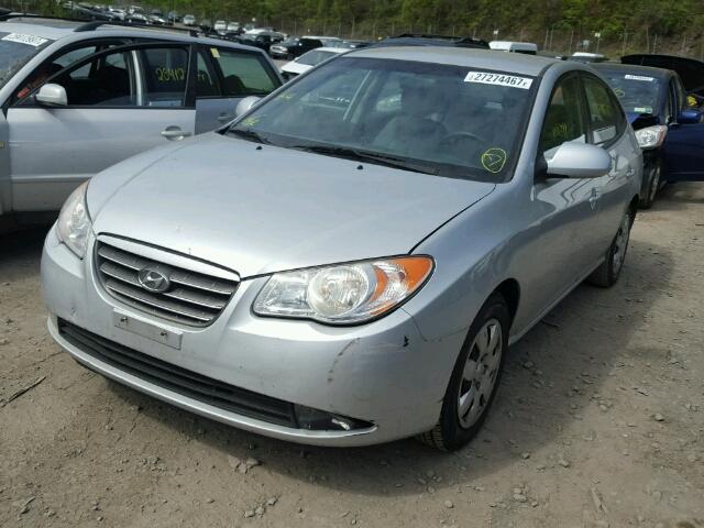 KMHDU46D88U383337 - 2008 HYUNDAI ELANTRA GL SILVER photo 2