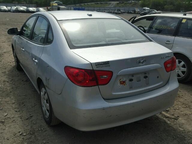 KMHDU46D88U383337 - 2008 HYUNDAI ELANTRA GL SILVER photo 3