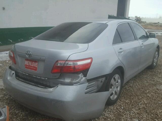 4T1BE46K57U115766 - 2007 TOYOTA CAMRY NEW SILVER photo 4