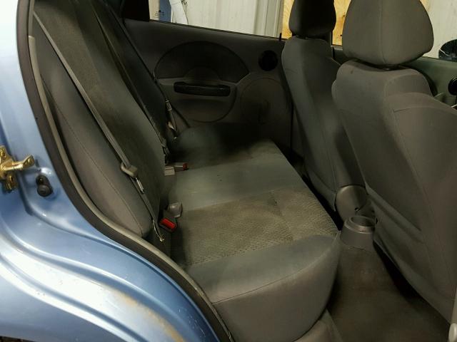 KL1TD52625B352192 - 2005 CHEVROLET AVEO BASE Mavi fotoğraf 6