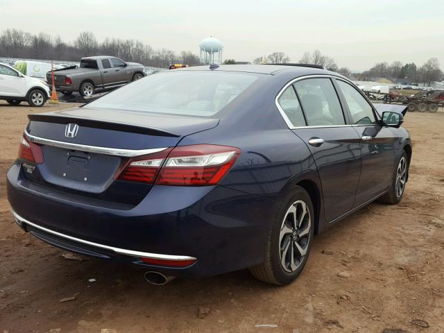 1HGCR2F70HA110802 - 2017 HONDA ACCORD EX BLUE photo 4