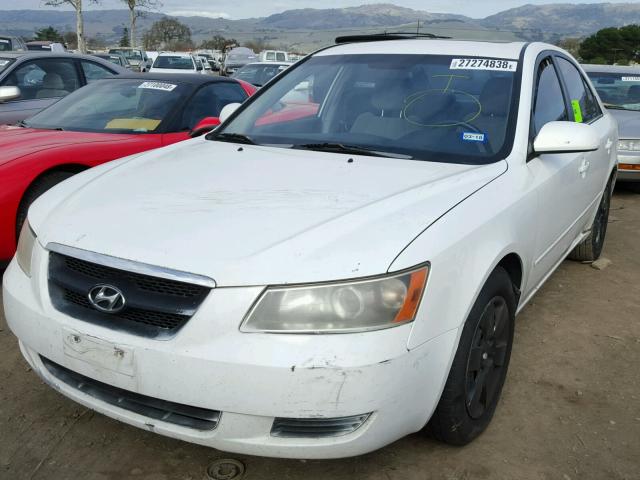 5NPET46CX7H275152 - 2007 HYUNDAI SONATA GLS WHITE photo 2