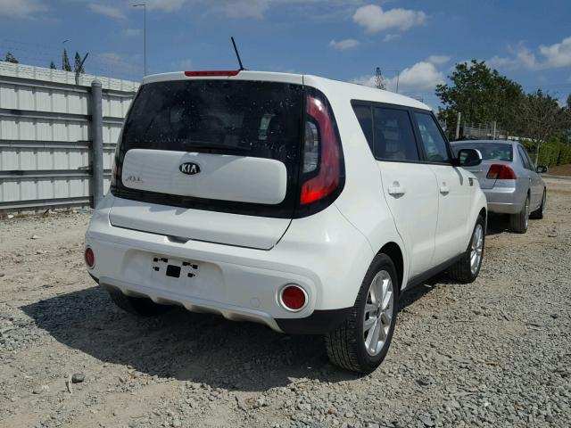 KNDJP3A52H7426349 - 2017 KIA SOUL + WHITE photo 4