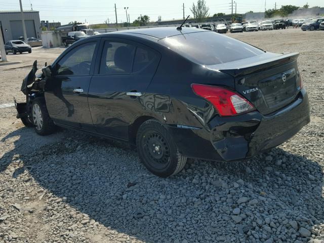 3N1CN7AP8GL851000 - 2016 NISSAN VERSA S BLACK photo 3