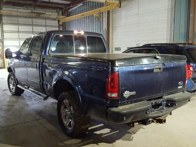 1FTSW21P25EB67789 - 2005 FORD F250 SUPER BLUE photo 3