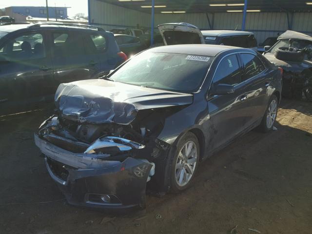 1G11H5SL4EF200863 - 2014 CHEVROLET MALIBU LTZ 灰色 照片 2