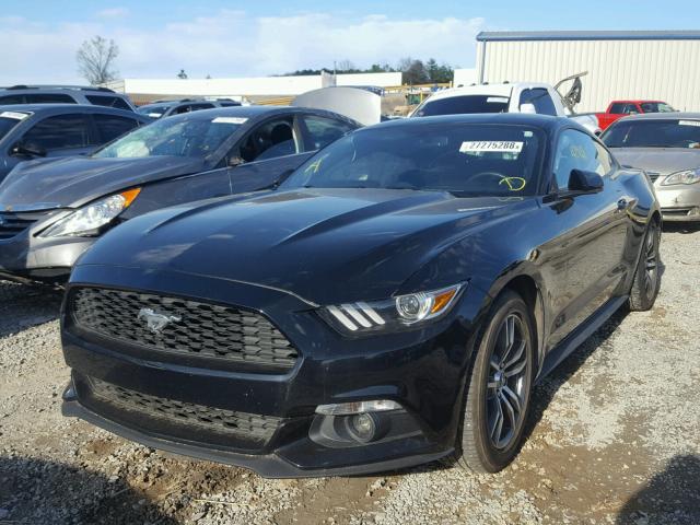 1FA6P8TH5G5294388 - 2016 FORD MUSTANG BLACK photo 2